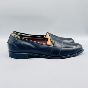 Allen Edmonds Shoes Mens 14 Black Leather Ellington Penny Loafers Dress USA